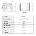 3 Seiten LED -Arbeit Licht Leuchte Offroad -LED -Würfel Licht für Offroad -LKWs